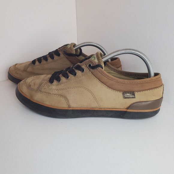 Simple Brand Leather Eco Sneaker Original Skate Shoe Mens Size 9.5 Brown Street main image 8
